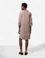 Kleid - Cord - beige