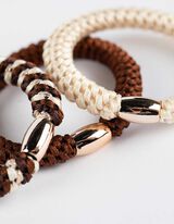 Guma do vlasov - 3 ks v balení - hneda