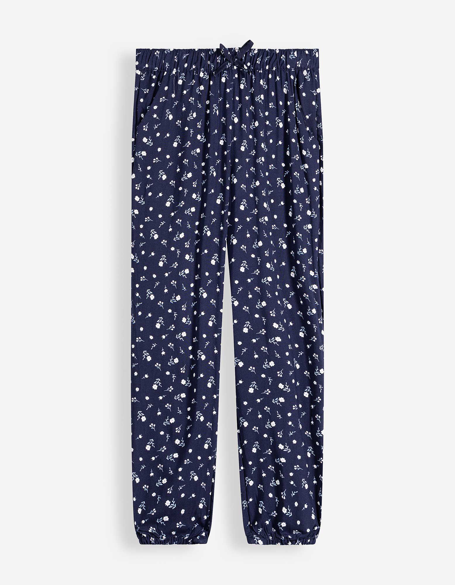 Hose - Allover-Print - dunkelblau