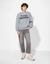 Sweatshirt - Frontprint - hellblau