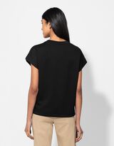 T-Shirt - Modal-Anteil - schwarz