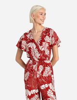 Tuta - Misto viscosa - rosso scuro