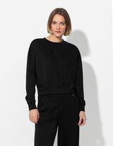 Melegítőfelső - Modál tartalom - fekete