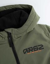 kurtka - material hydrofobowy - ciemny zielony