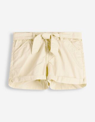 Shorts - G&uuml;rtel - beige