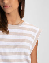 Mar&scaron;kiniai - Dryžiai - smelio spalvos