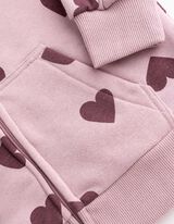 Sweatjacke - Oversized Fit - Rosa