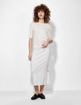 Pullover - Kurze &Auml;rmel - wei&szlig;