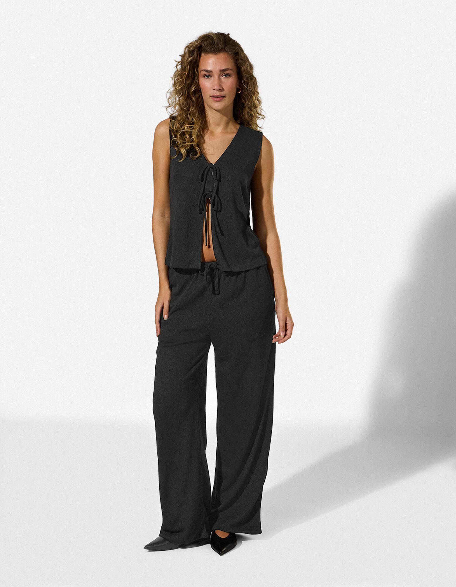Hose - Viskose-Mix - Schwarz