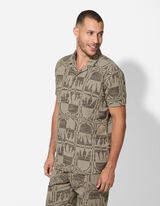 Hemd - Jacquard - dunkelgrün