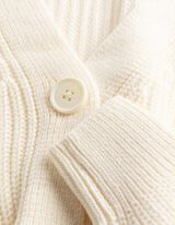 Strickjacke - Knopfleiste - Off-White