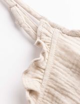 Blusentop - einfarbig - beige