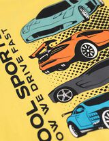 T-Shirt - Frontprint - gelb