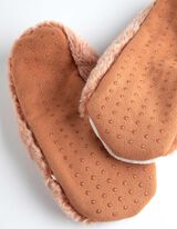 Pantofole - Suola antiscivolo - marrone chiaro