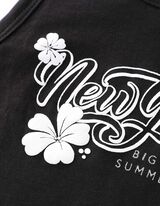 Majica bez rukava - Print - crna