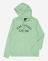Felpa con cappuccio - Stampa frontale - verde chiaro