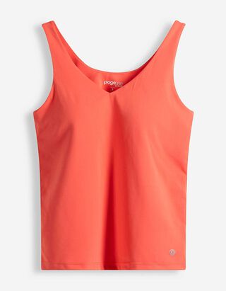 Top sans manches - Respirant - Rouge clair