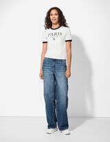 T-shirt - Vooropdruk - wit