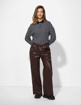 Poloshirt - Strepen - zwart