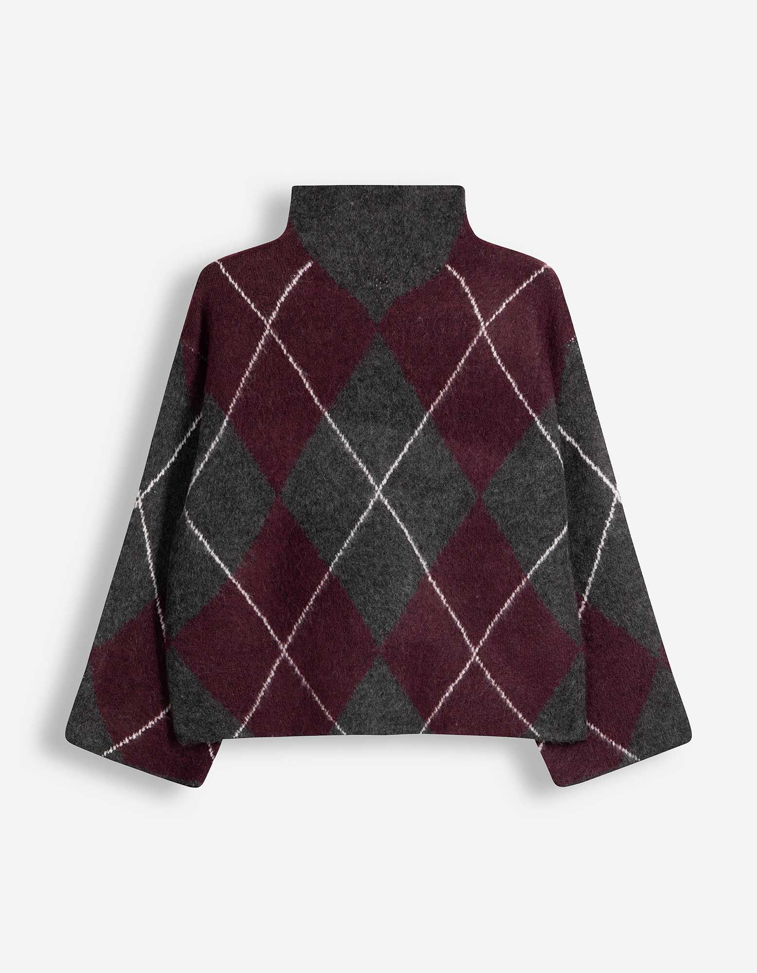 Pull-over - Jacquard - mauve