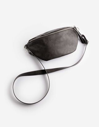 Hip Bag - Kunstleder - Dunkelgrau