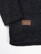 Džemper - Vafl materijal - crno