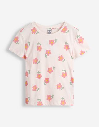 T-Shirt - Allover-Print - rosa