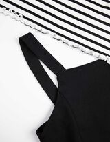 Marškinėlių ilgomis rankovėmis ir suknelės rinkinys - 2-in-1 - baltas