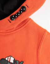 Kapucnis felső - Kenguruzseb - narancs