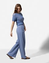 Palazzo - Musselin - blau