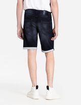 Bermuda  - Risvolti fissi sul fondo gamba - nero