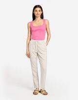 Jogpants - Leinen-Mix