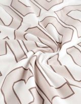 Pyjamashirt - Print - wit