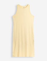 Maxikleid - figurbetont - hellgelb