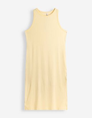 Maxikleid - figurbetont - hellgelb