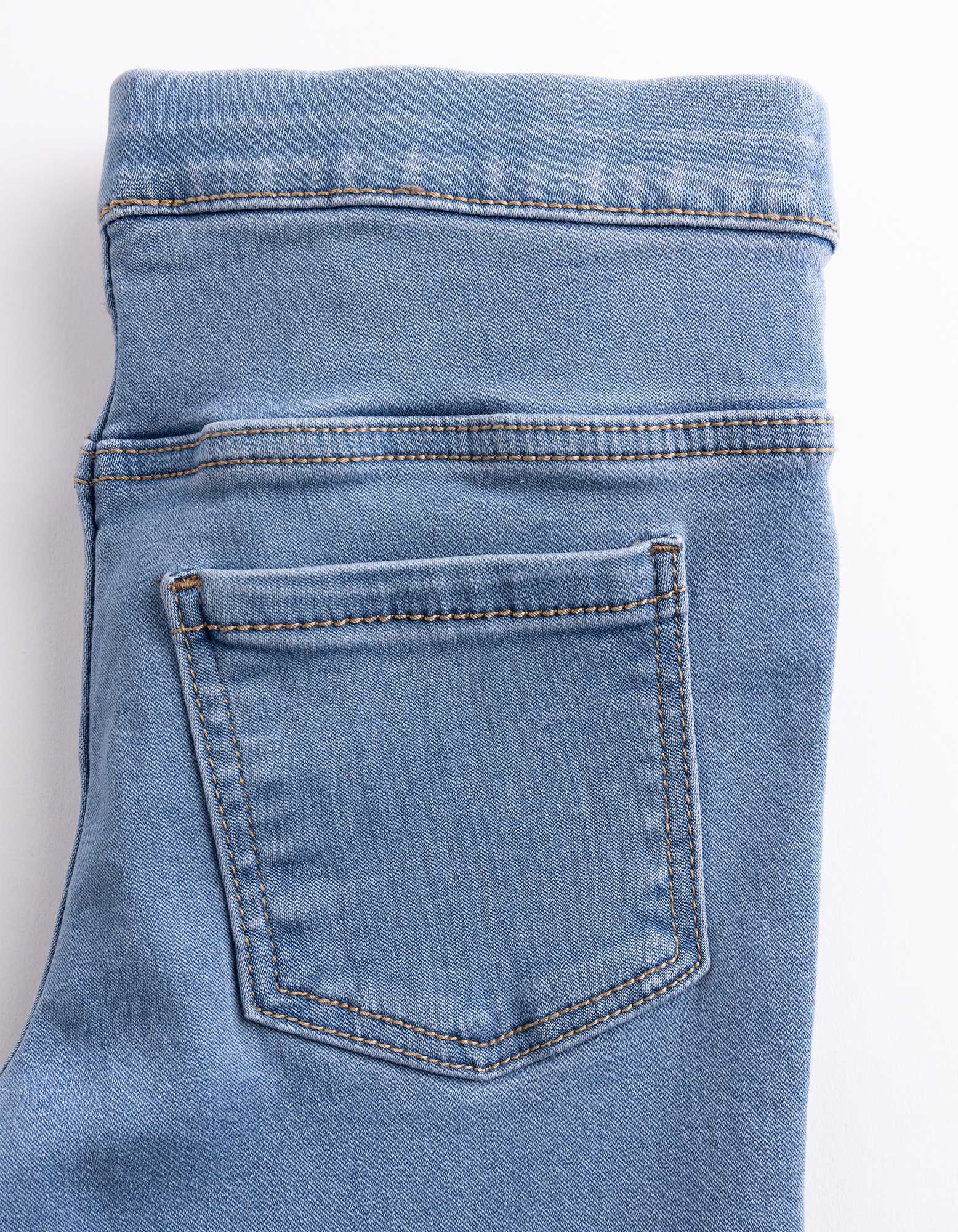 Jeggings - Broderie - Bleu