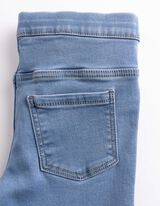 Jeggings - Broderie - Bleu