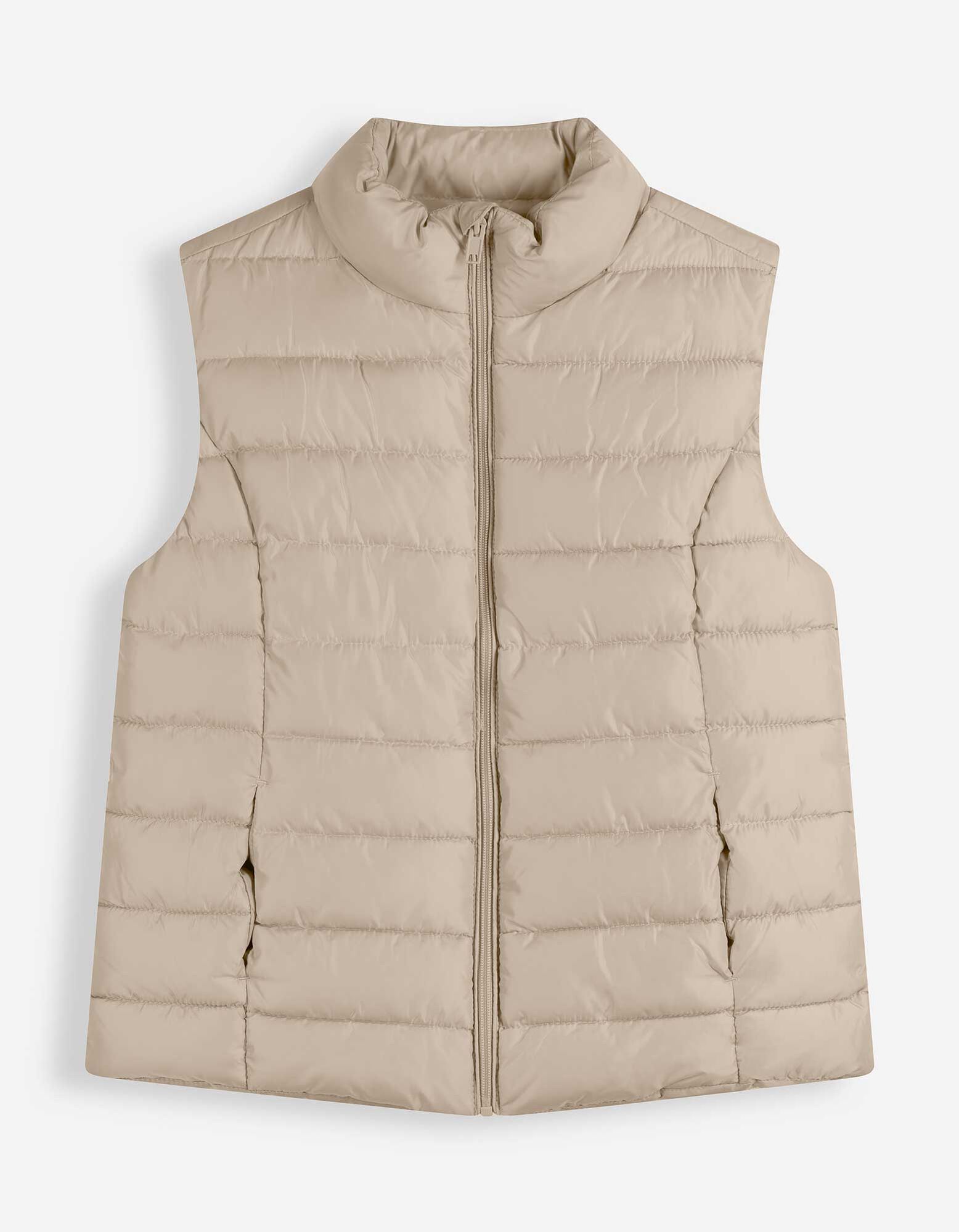Steppweste - Regular Fit - Beige