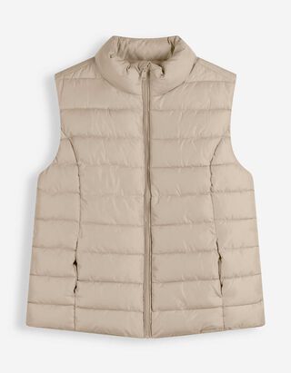 Steppweste - Regular Fit - Beige