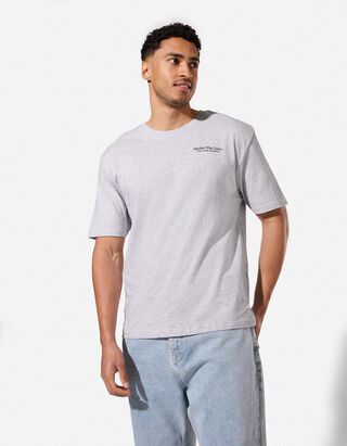 T-Shirt - R&uuml;ckenprint - Hellgrau