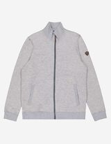 Herren Sweatjacke - Umlegekragen 