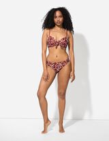 Bikiinitopp - allover-tr&uuml;kk - punane