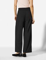 Culotte - Webstoff - schwarz