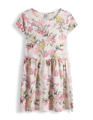 Kleid - Allover-Muster - wei&szlig;