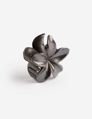 Haarklammer - einfarbig - hellgrau