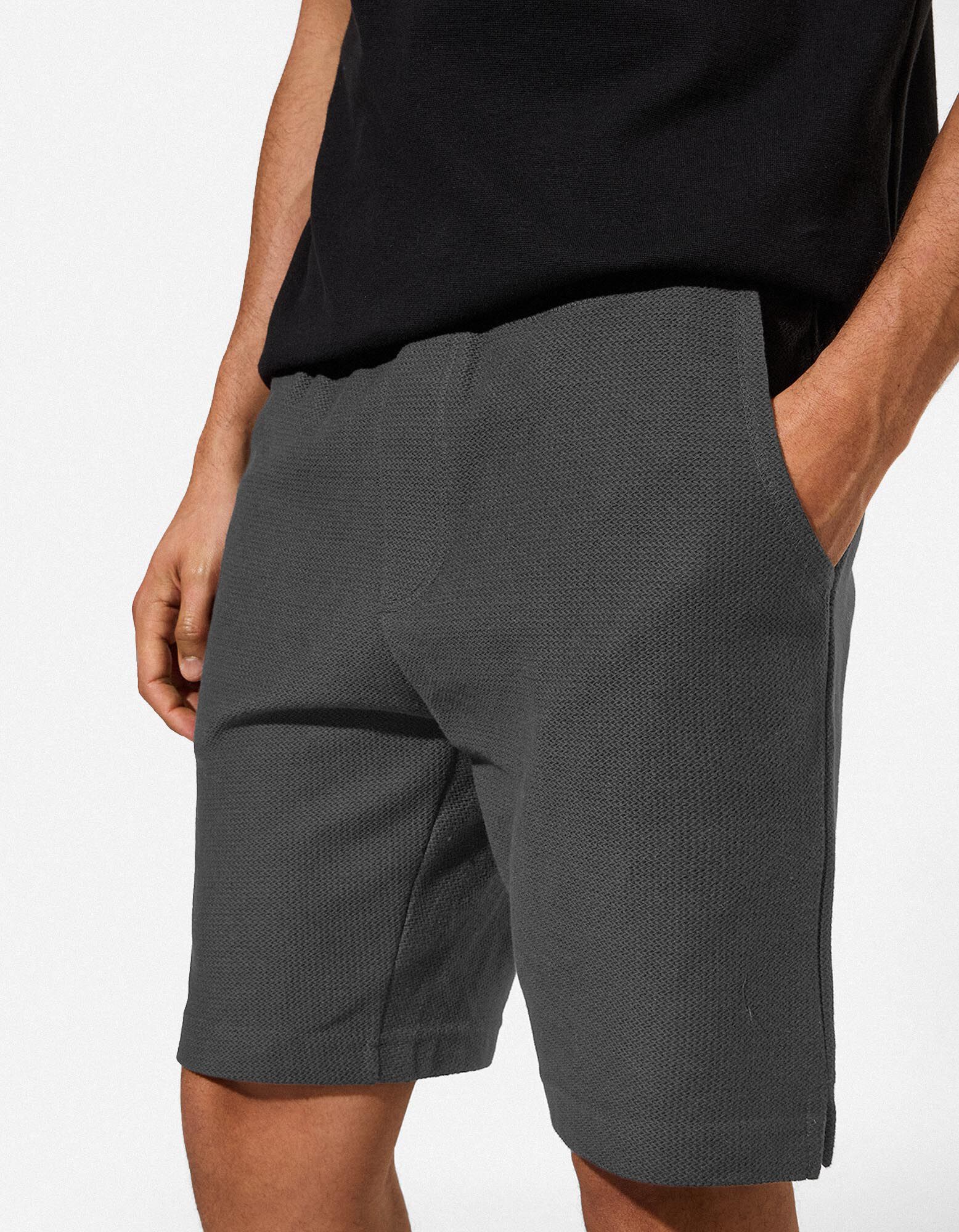 Short - Cordon de serrage - noir