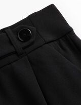 Culotte - Webstoff - schwarz