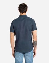 Camicia - Misto lino - blu scuro