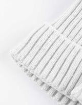 Mütze - Fleecefutter - hellgrau