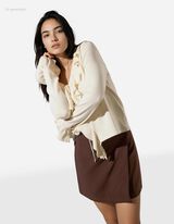 Skort - einfarbig - dunkelbraun